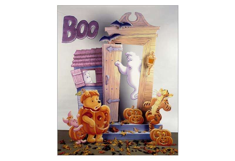 Pooh's Halloween Window